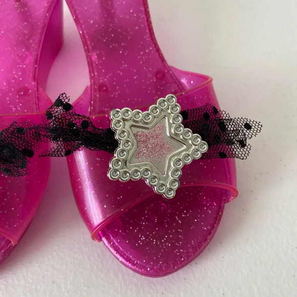 Girl’s dress up play‎ pink sparkle princess shoes - Picture 3 of 7